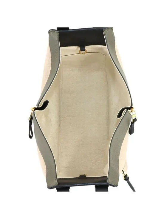 Loewe Hammock 2-Way Bag Leather Khaki Beige Medium - Picture 6 of 10